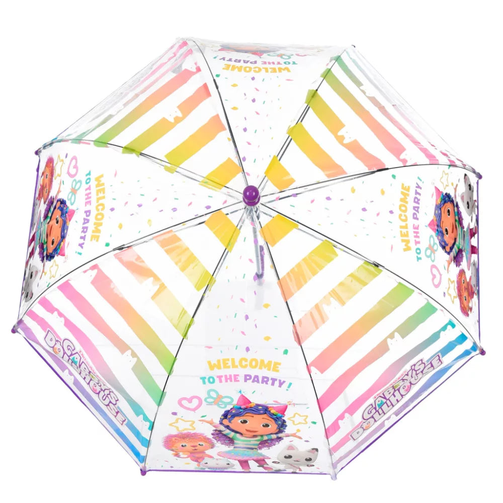 Gabby's Dollhouse Welcome Kinder transparenter Regenschirm Ø72 cm