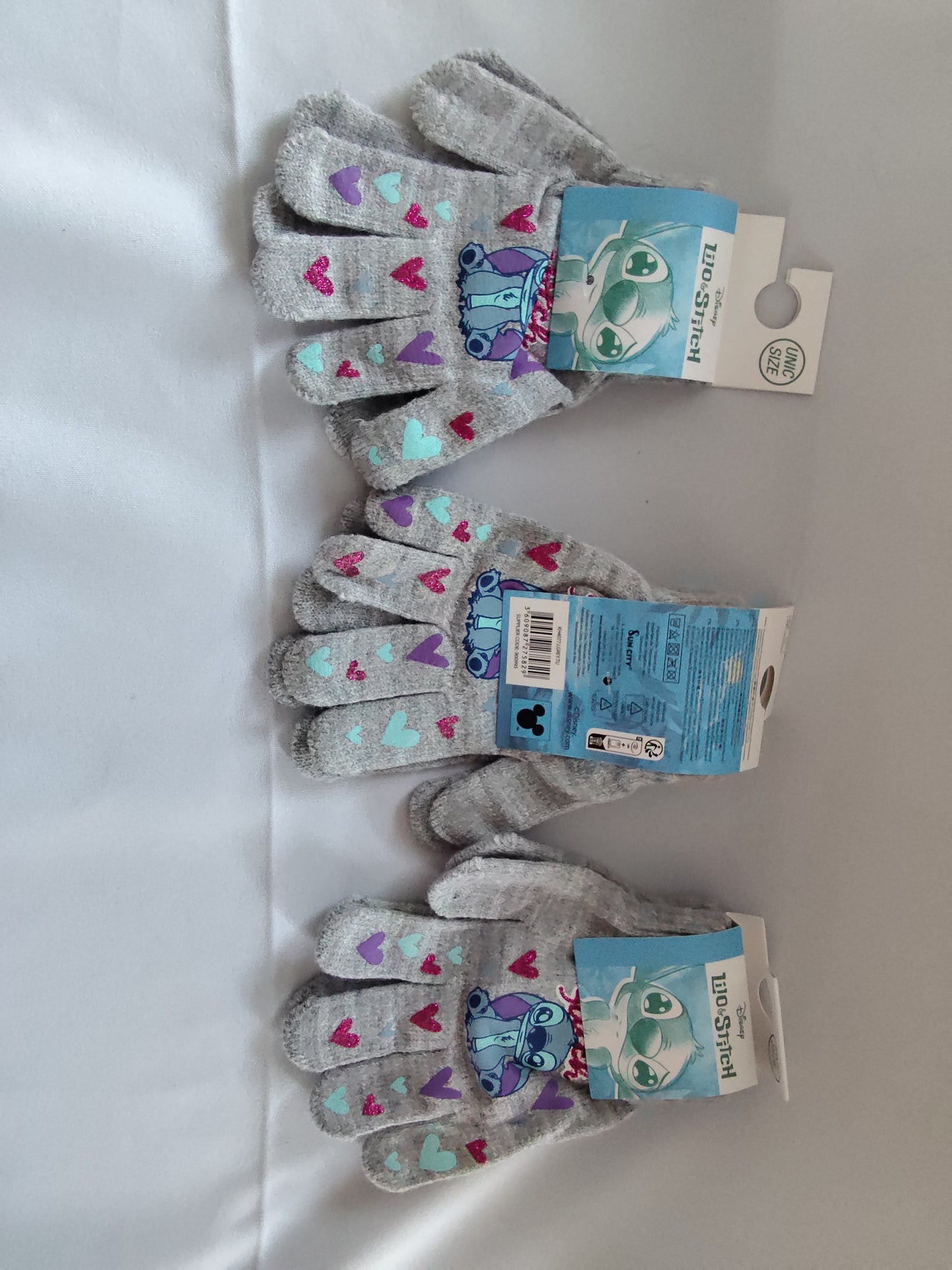 Disney Lilo und Stitch Star Kinderhandschuhe grau